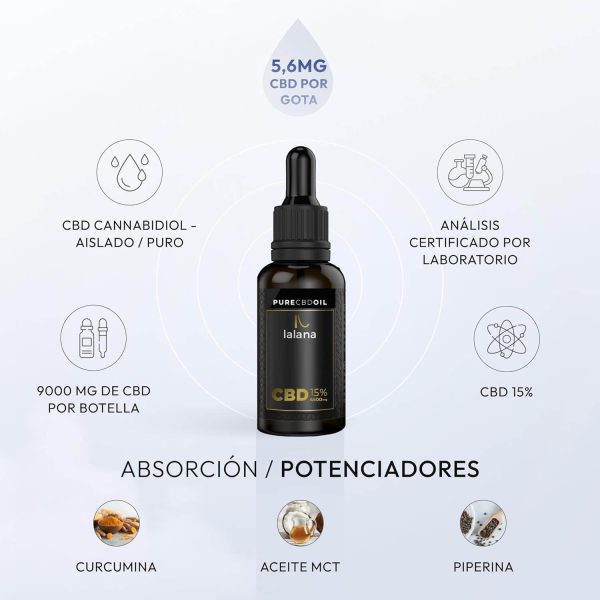 aceite cbd 15% lalana